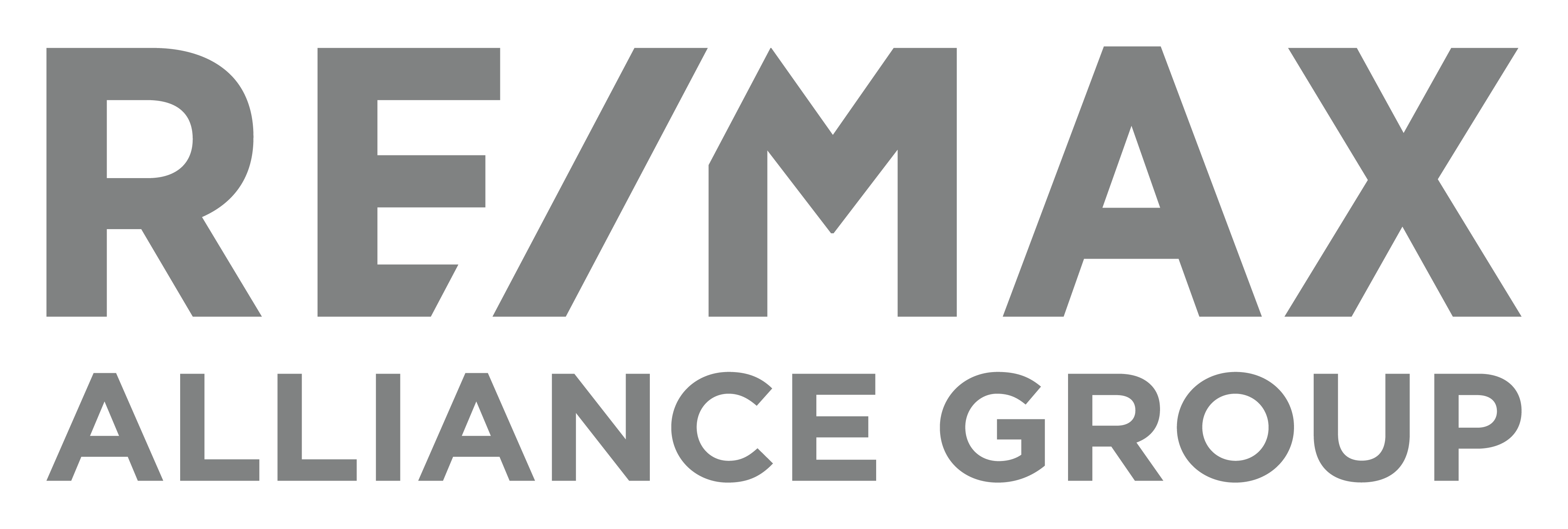 RE/MAX Alliance Group Stacked Gray Scale Logo