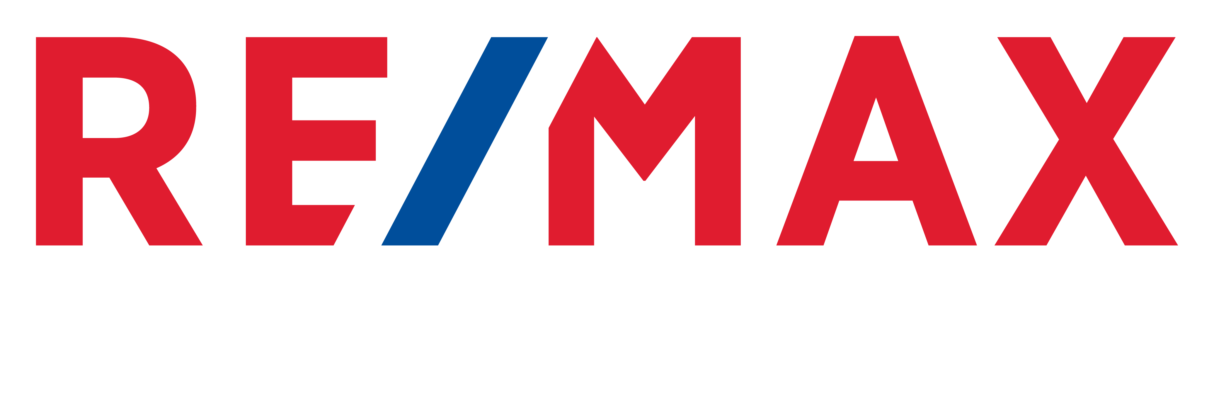 RE/MAX Alliance Group Stacked Light Text Logo